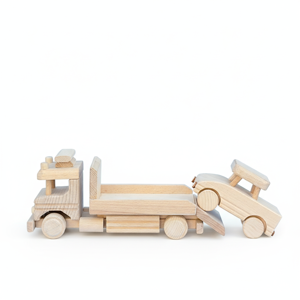 Transporter met auto