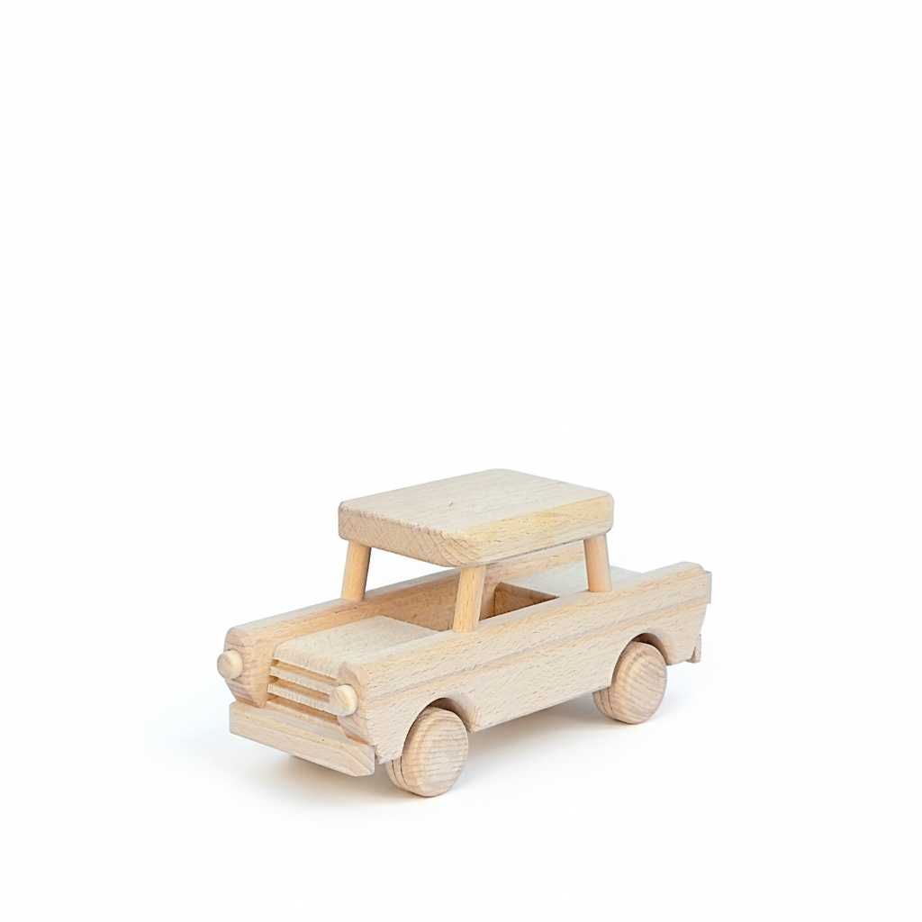 Klassieke houten auto