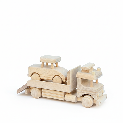 Transporter met auto