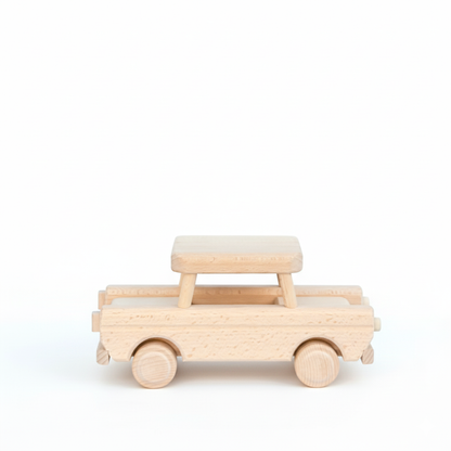 Klassieke houten auto