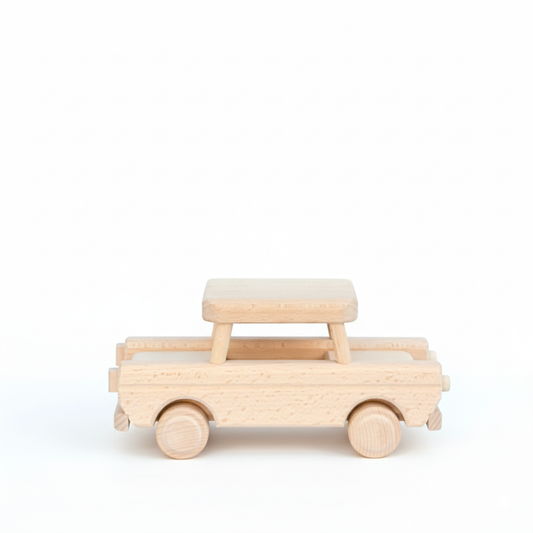 Klassieke houten auto