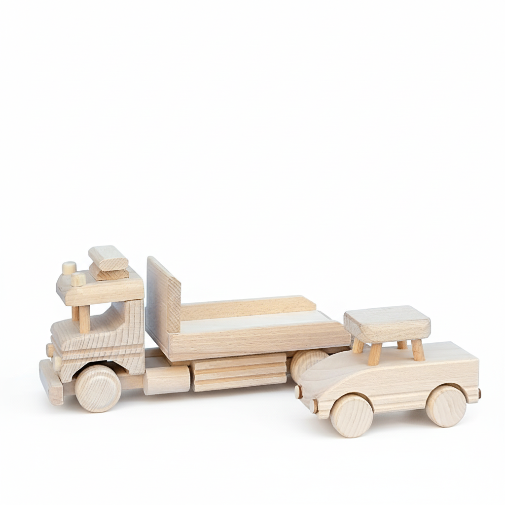 Transporter met auto