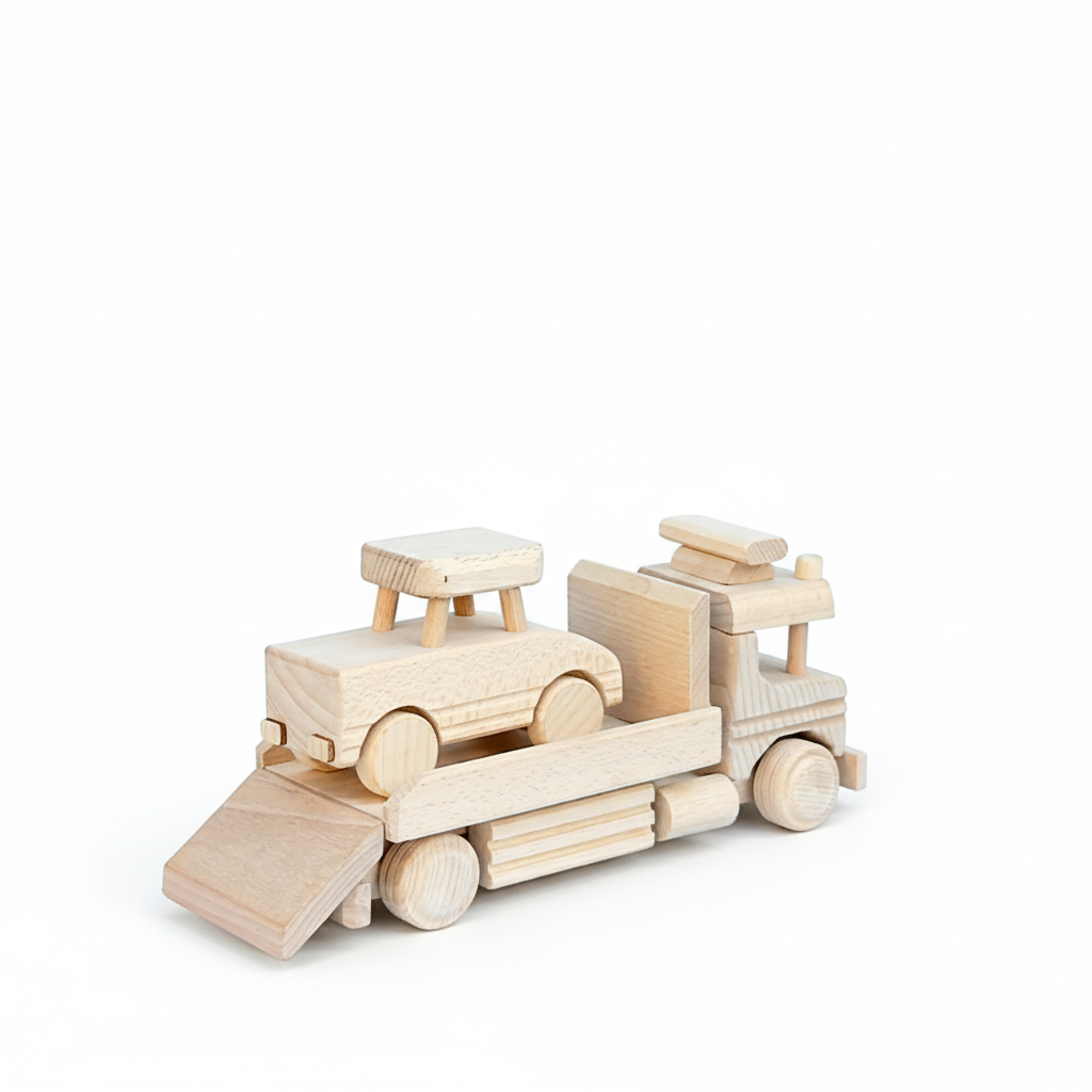 Transporter met auto