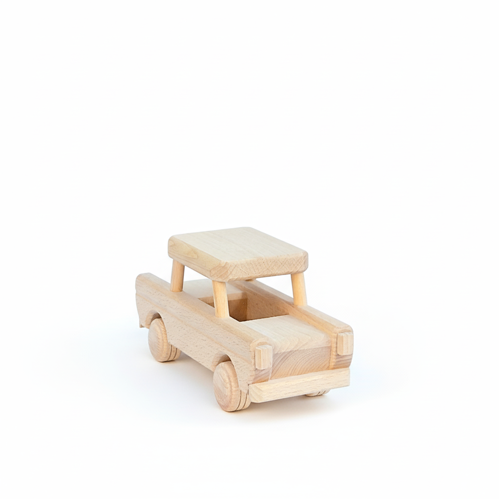 Klassieke houten auto
