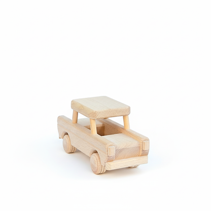 Klassieke houten auto